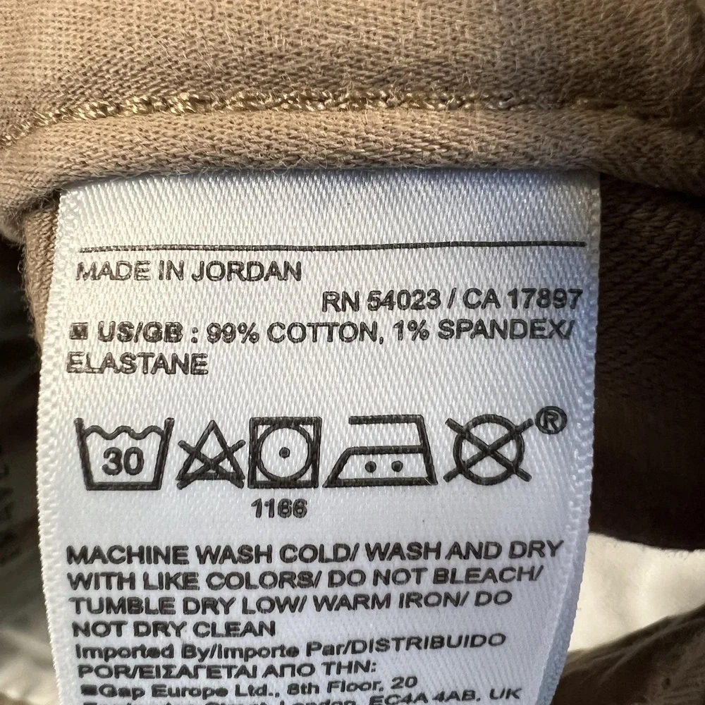 Banana Republic Jeans‎ Mens 29x30 Khaki Twill Traveler Athletic Tapered Stretch